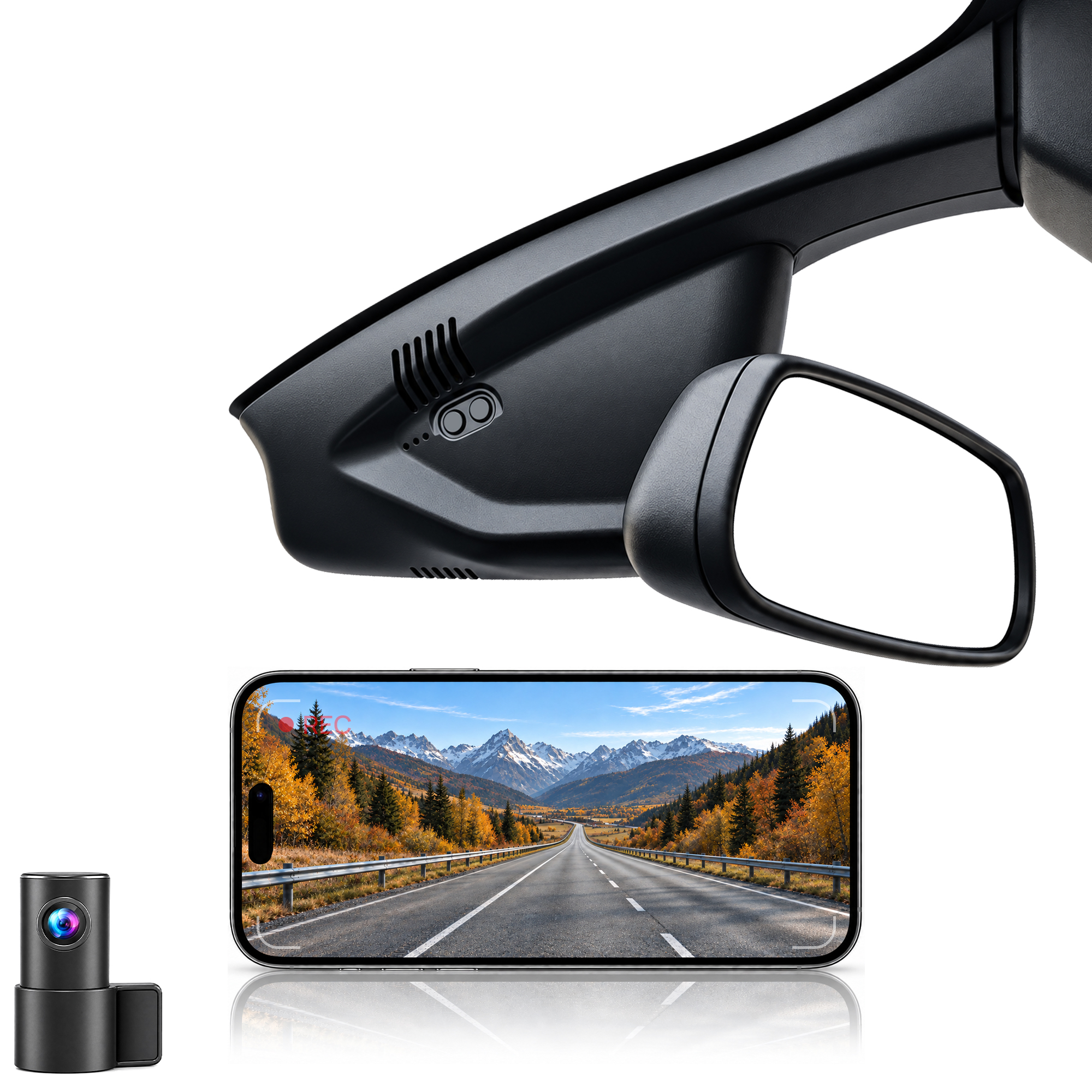 HIDVUE 4K Front + 1080P Rear Dash Cam for DS 5 2013-2018