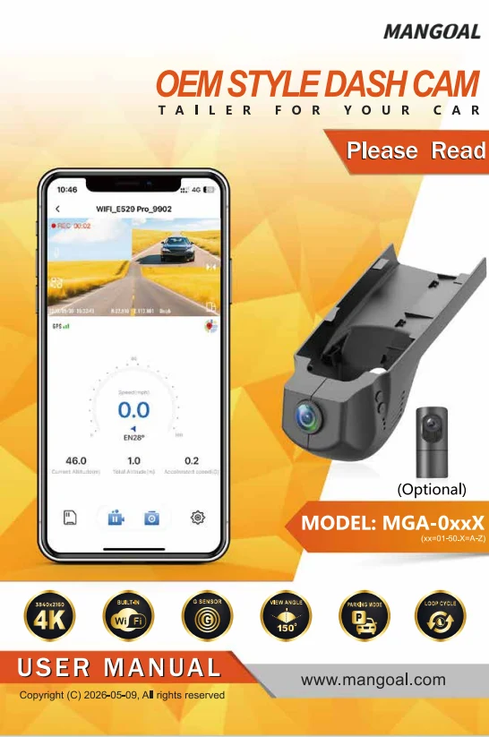 4K Front+2K Rear User Manual